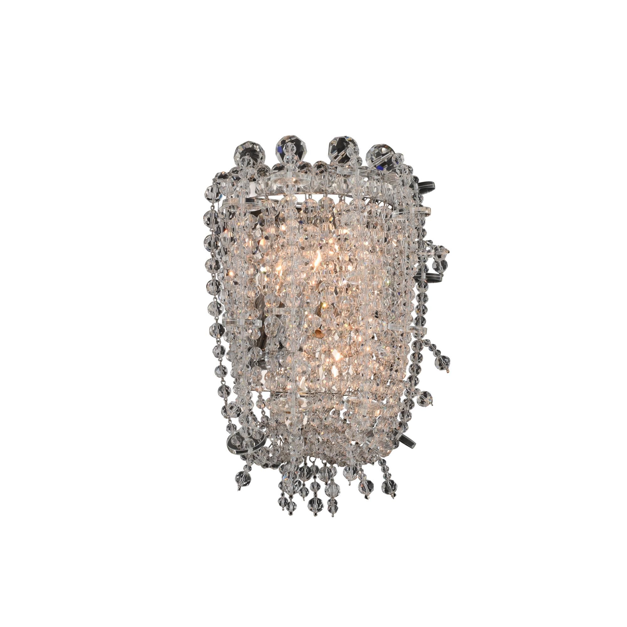 Shown in Chrome finish and Firenze Clear crystal